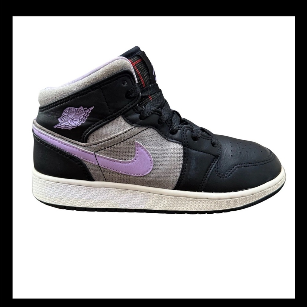 Nike Air Jordan 1 Mid GS Black Smoke Grey Arctic Pink DC7226-015 5Y W6.5 No Box